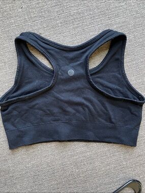 Zella Black Racerback Girls Seamless Sports Bra